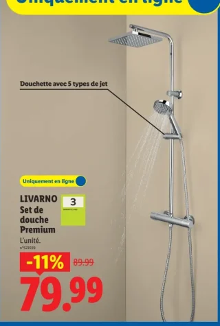 Livarno Set de douche Premium