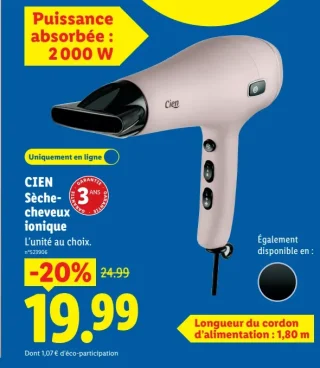 Cien Sèche-cheveux ionique