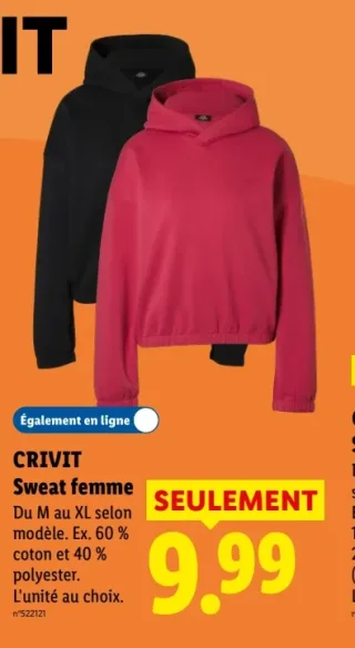 CRIVIT Sweat femme