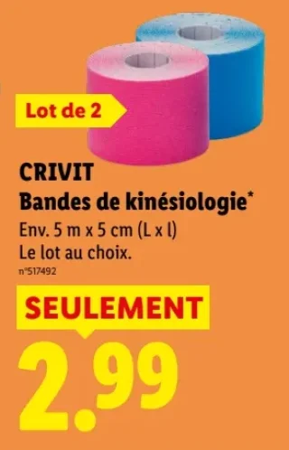 CRIVIT Bandes de kinésiologie