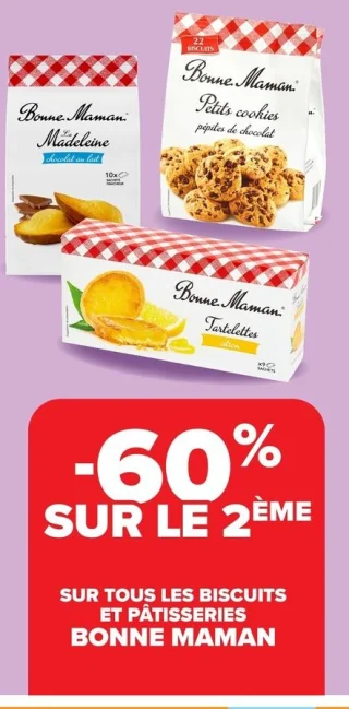 Biscuits et pâtisseries Bonne Maman
