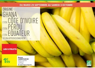 Banane CARREFOUR BIO