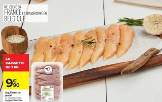 Aiguillettes de poulet