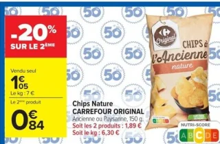 Chips Nature Carrefour Original