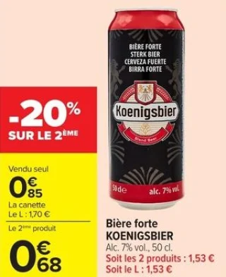 Bière forte KOENIGSBIER