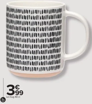 Mug en grès 40 cl Oréo