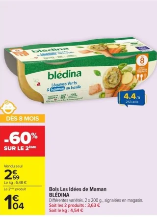 Bols Les Idées de Maman BLÉDINA