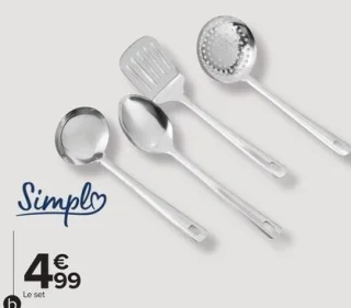 Simply Set de 4 ustensiles En inox