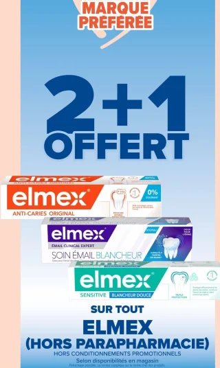 Gamme Elmex (hors parapharmacie)