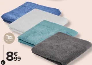 La serviette de toilette 50 x 100 cm Tex Home