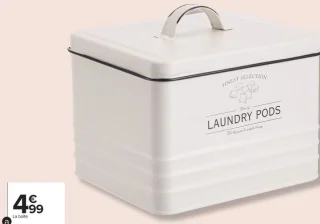 Boîte à lessive en métal Esprit de Famille