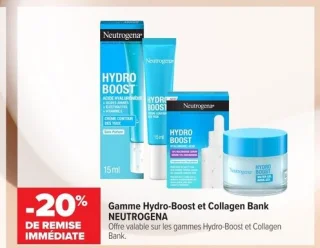 Gamme Hydro-Boost et Collagen Bank NEUTROGENA