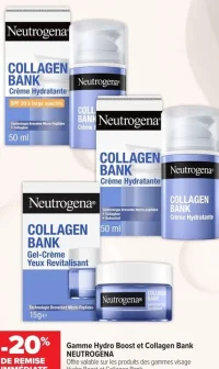 Gamme Hydro Boost et Collagen Bank NEUTROGENA