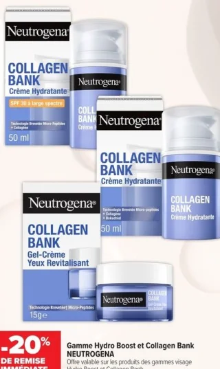 Gamme Hydro Boost et Collagen Bank NEUTROGENA