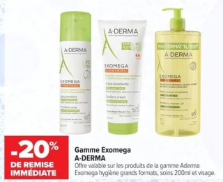 Gamme Exomega A-DERMA