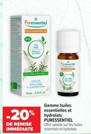 Gamme huiles essentielles et hydrolats PURESSENTIEL
