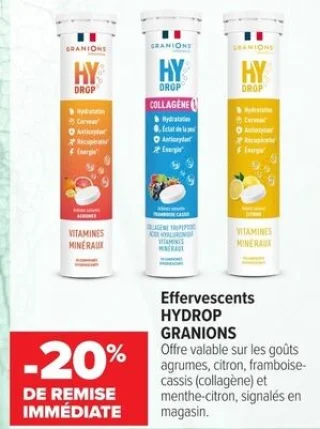 Effervescents HYDROP GRANIONS