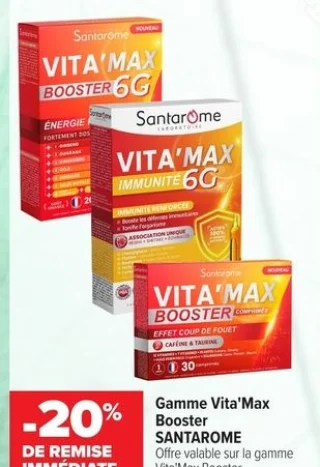 Gamme Vita'Max Booster SANTAROME
