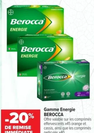 Gamme Energie BEROCCA
