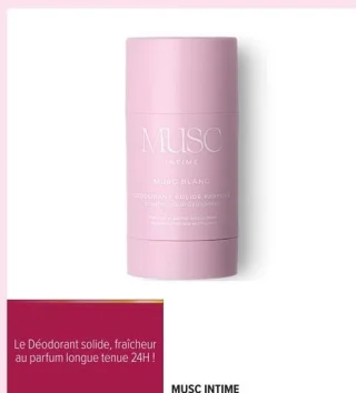 MUSC INTIME Déodorant solide
