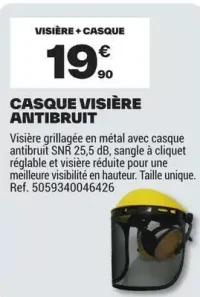 Casque Visière Antibruit