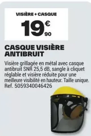 Casque Visière Antibruit