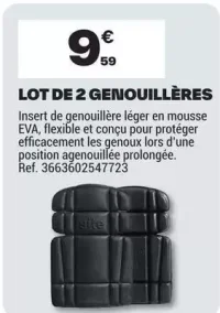 Lot de 2 Genouillères