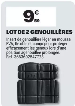 Lot de 2 Genouillères