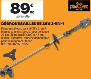 Débroussailleuse Titan 36V 2-en-1