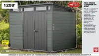 Abri résine "CORTINA 97" 5,3M² Keter