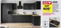 Cuisine "HELINE" noir mat