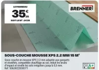 Sous-couche mousse XPS 2.2 mm 15 m²