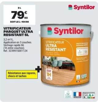 Vitrificateur parquet ultra résistant Syntilor 5L