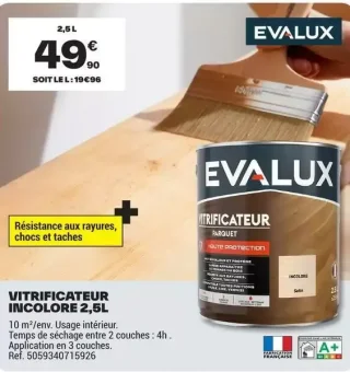 Vitrificateur incolore Evalux 2,5L