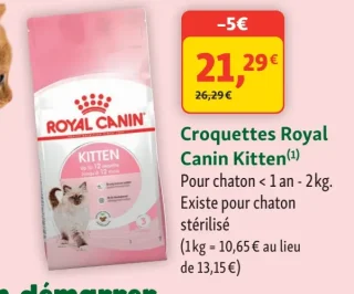 Croquettes Royal Canin Kitten Pour chaton < 1 an - 2kg