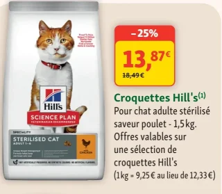 Croquettes Hill's Science Plan Sterilised Cat