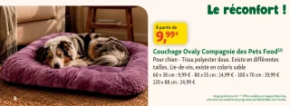 Couchage Ovaly Compagnie des Pets Food