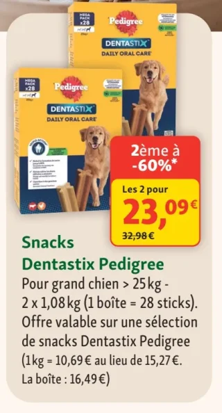 Snacks Dentastix Pedigree