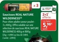 Saucisses REAL NATURE WILDERNESS