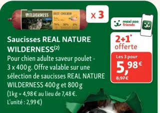 Saucisses REAL NATURE WILDERNESS