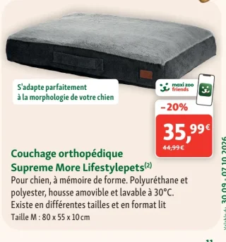 Couchage orthopédique Supreme More Lifestylepets