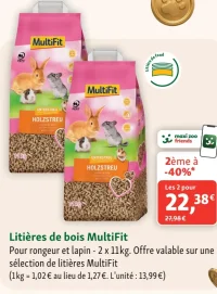 Litières de bois MultiFit