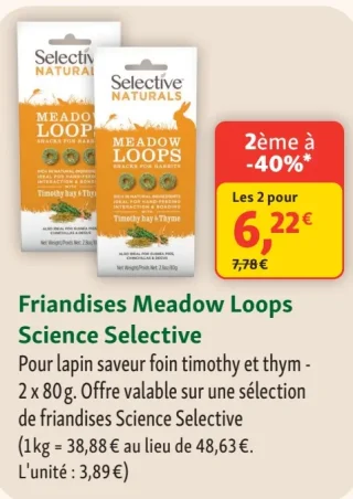 Friandises Meadow Loops Science Selective