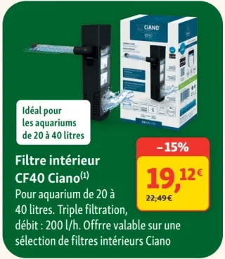 Filtre intérieur CF40 Ciano