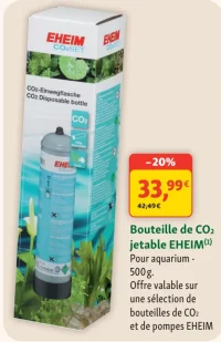 Bouteille de CO2 jetable EHEIM