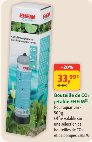 Bouteille de CO2 jetable EHEIM