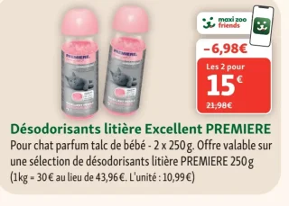 Désodorisants litière Excellent PREMIERE