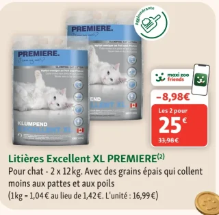 Litières Excellent XL PREMIERE