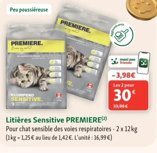 Litières Sensitive PREMIERE