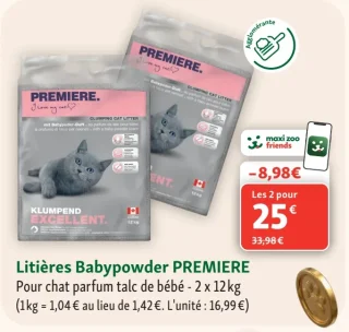Litières Babypowder PREMIERE